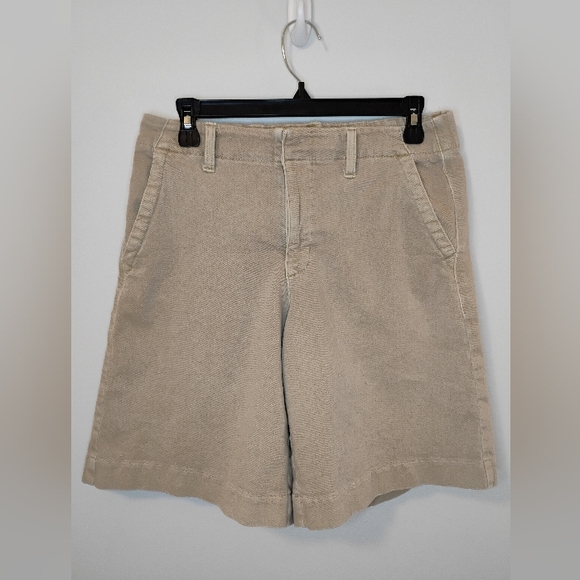 American Eagle Outfitters Khaki Flat Front Womens Shorts - Picture 1 of 11